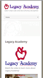 Mobile Screenshot of legacyacademy.com